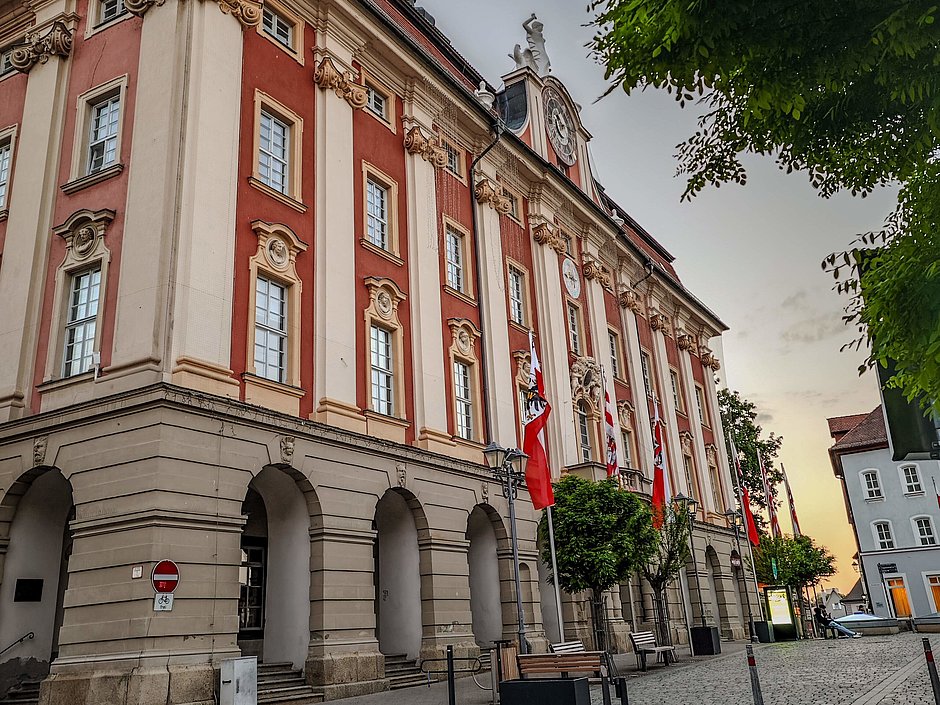 Das schlossartige Bad Windsheimer Rathaus.